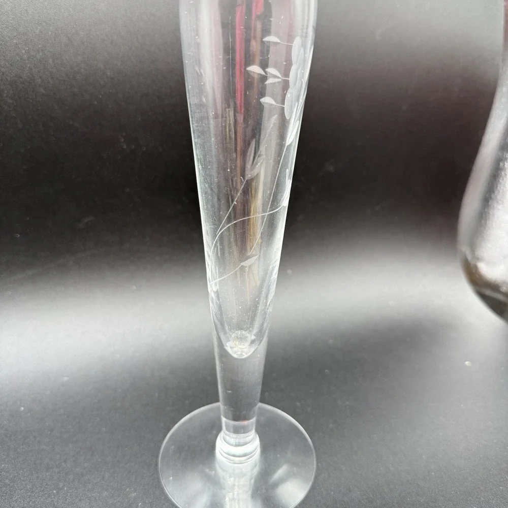 Vintage Princess House Heritage Hand blown Crystal Bud Vase 10